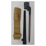 WWII British Lee Enfield Bayonet w/Scabbard & Frog