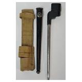 WWII British Lee Enfield Bayonet w/Scabbard & Frog