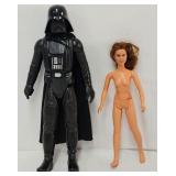1978 Star Wars 14" Darth Vader & 11" Leia
