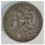 1881 Morgan Silver Dollar