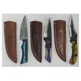 (3) Fixed Blade Hunting Knives