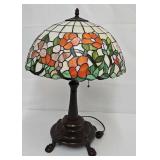 Tiffany Style Leaded Stained Glass Table Lamp