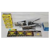 (3) Heavy Duty Staplers & Staples