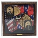 "North & South" Shadow Box Diorama
