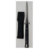 13" Italian Black Switchblade Knife by AKC