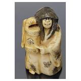 Antique Japanese Ivory "Karakuri" Netsuke