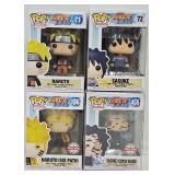 (4) Funko Pop "Naruto Shippuden" Figures (MIB)