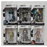 Set (6) 2014 Magic the Gathering 7" Action Figures