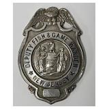 1920s Deputy Fish & Game Warden New Jersey Badge