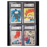 (4) Graded 1966 Donruss Marvel Super Heroes Cards
