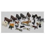 (24) Die Cast Toy Animal Putz Figures