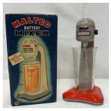 GW Japan Battery Op Toy "Malted" Mixer w/Orig Box