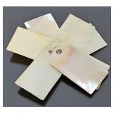 Antique MOP & Ivory Dance Card Pendant