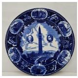 Wedgewood Flo-Blue "Battle of Bennington" Plate