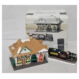 Dept 56 Snow Village Train Station & Train w/OB