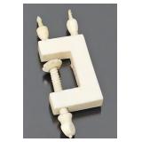 Antique Ivory Sewing Clamp w/Thread Holders