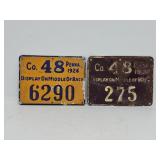 1926 & 1931 Pennsylvania Hunting Licenses: