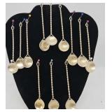 Set  (12) Silver 1763 Thaler Coin Spoons (84 gr)