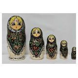 (5 Pc) 8" Russian Matryoska Babushka Nesting Doll