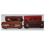 Train - (4) KMT O-Gauge Box Cars