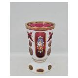 Bohemian Glass Vase