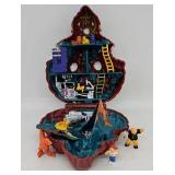 1993 Mighty Max Blow Up Dino Lab Playset