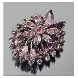 Vintage Rhinestone Brooch (signed Sherman)