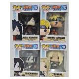 (4) Funko Pop "Naruto Shippuden" Figures (MIB)