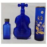 (3 Pcs) Cobalt Blue Glassware