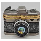 Lemoges Porcelain "Camera" Hinged Box