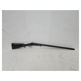 Gun -  Antique Dbl Barrel Dbl Hammer 12 Ga Shotgun