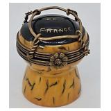 Lemoges Porcelain "Champagne Cork"  Hinged Box