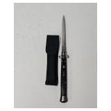 13" Italian Black Switchblade Knife by AKC