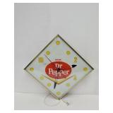 1961 "Dr Pepper" Diamond Shaped Lighted Wall Clock