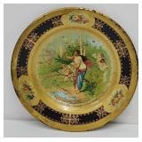 10" Vienna Tin Litho Art Plate