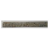 Vintage Ingersoll-Rand Cast Iron Sign