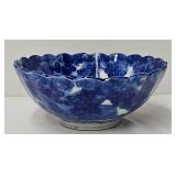 1800ï¿½s Japanese Flow Blue Decorated Bowl