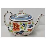 c1800ï¿½s Gaudy Dutch Rose Pattern Teapot