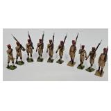 Set (10) Britains Kings African Rifles