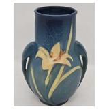 Roseville 130-6' Blue Zephyr Lily Art Pottery Vase
