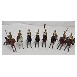 Set (8) Britains 21st Lancers Die Cast Soldiers