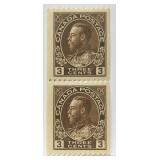 Stamp - Canada #134 MNH Coil Pair Perf 12 Horiz