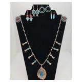 Vintage Native American Squash Style Necklace