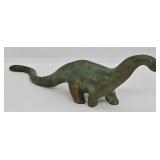 1950's SRG 7'L Cast Bronze Brontosaurus Sculpture