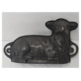Antique Lodge? Cast Iron Lamb Cake Mold