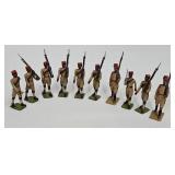 Set (10) Britains Kings African Rifles