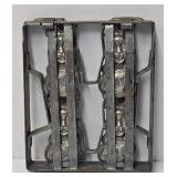 Antique 4 Cavity Iron Easter Bunny Chocolate Mold