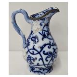 c1850ï¿½s Era Gilded Ceramic Pitcher