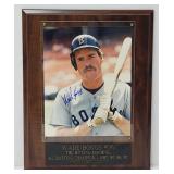 Wade Boggs Autographed Wall Plaque