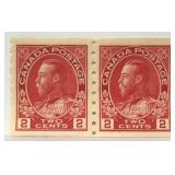 Stamp - Canada #127 NH Coil Pair Perf 8 Vert